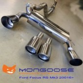 Mongoose Ford Focus RS MK3 Cat back Exhaust System